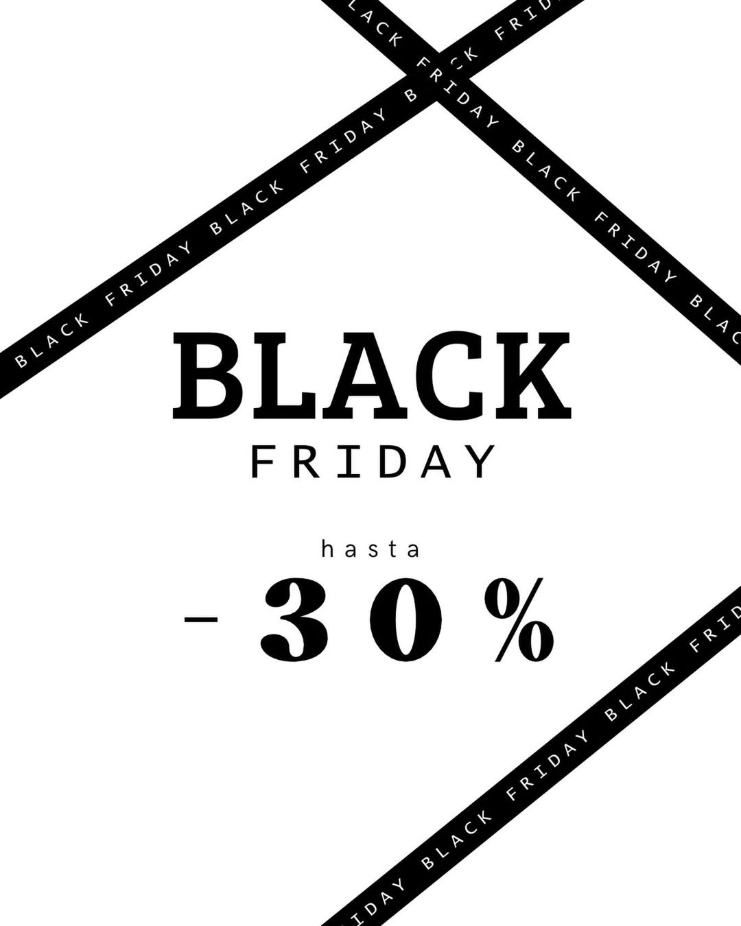 Llegó el momento, BLACK FRIDAY en nuestra tienda y en nuestra web.