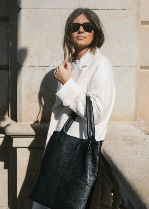 Bolso Porto Negro piel grabada