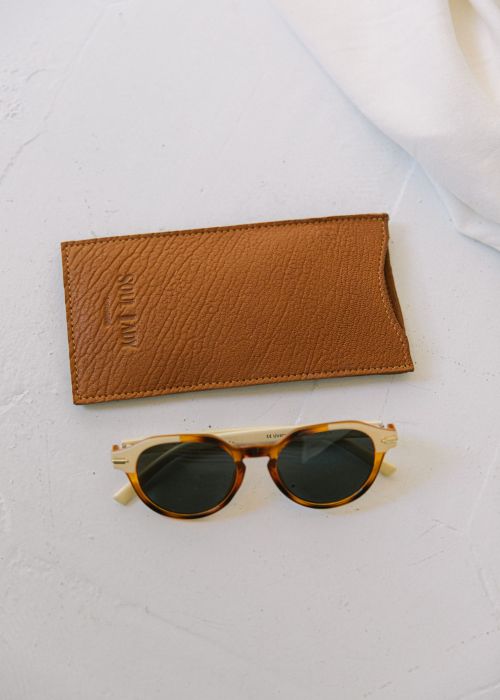 Funda gafas cuero