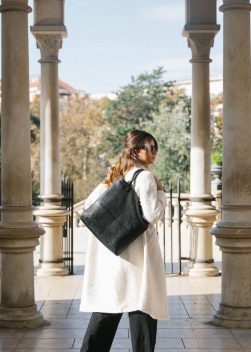 Bolso Porto Negro piel grabada