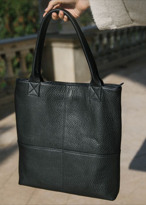 Bolso Porto Negro piel grabada