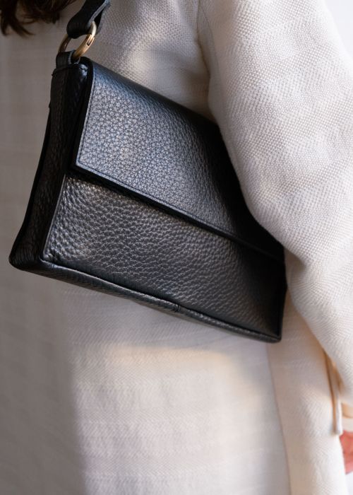 Bolso Marie Negro piel grabada