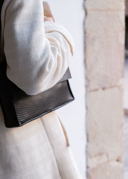 Bolso Marie Negro piel grabada