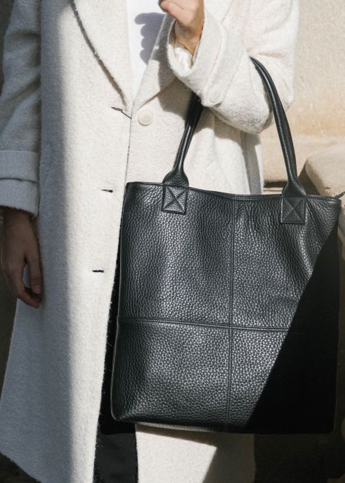 Bolso Porto Negro piel grabada