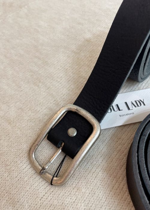 Cinturón Piel Negro