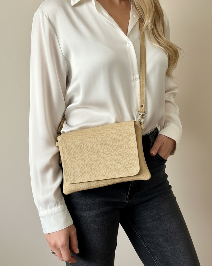 Bolso Milan Nude Mate - Modelo natural