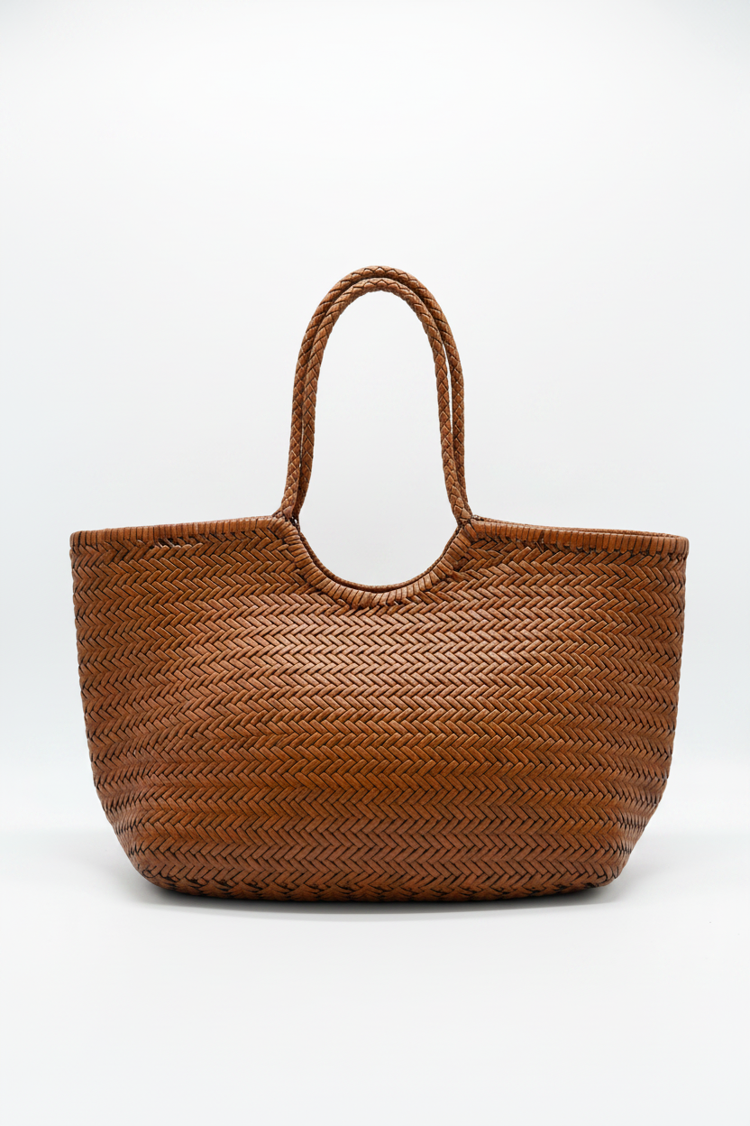Bolso rafia retocado