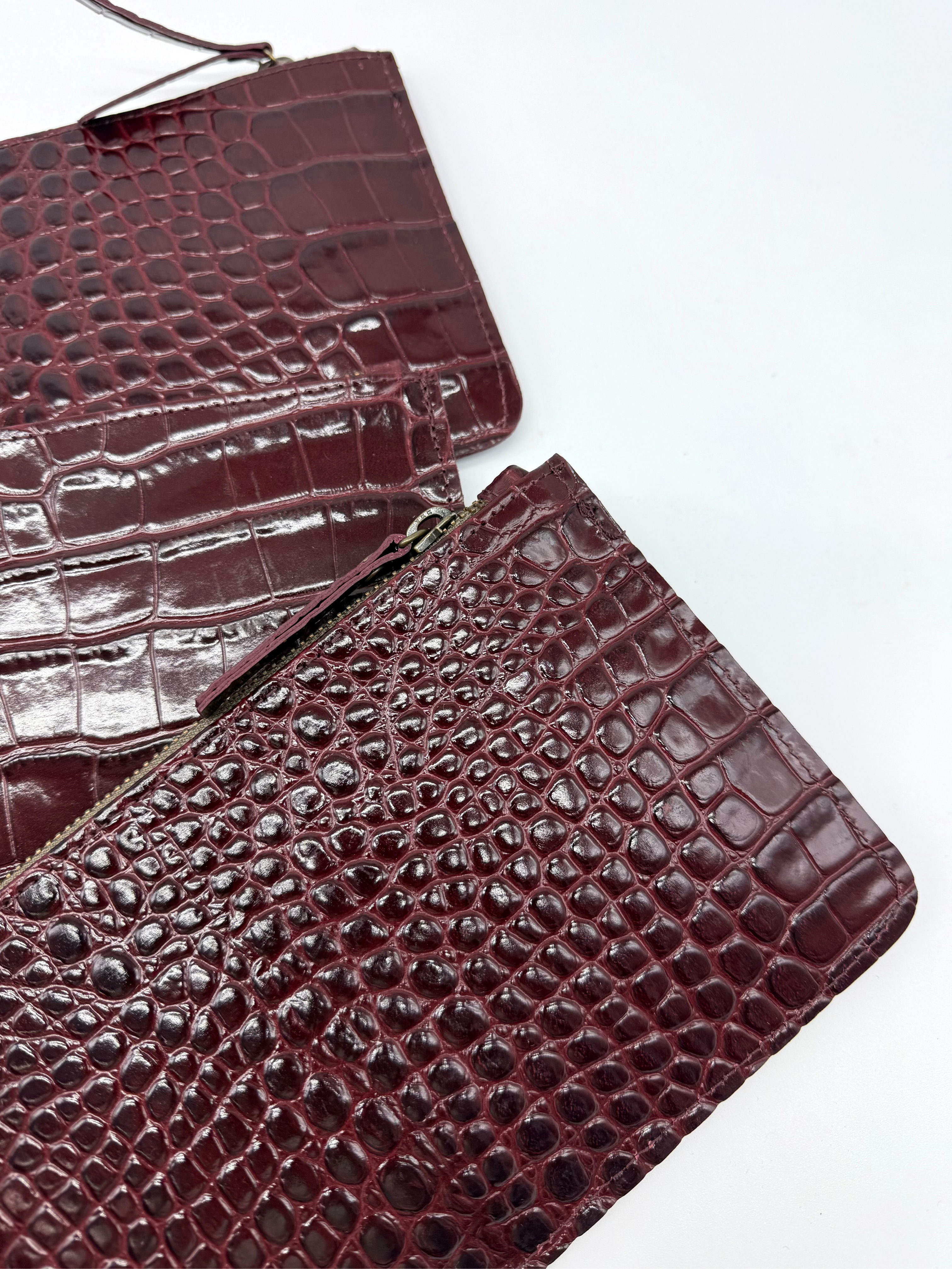 Cartera Portatodo Coco Burdeos