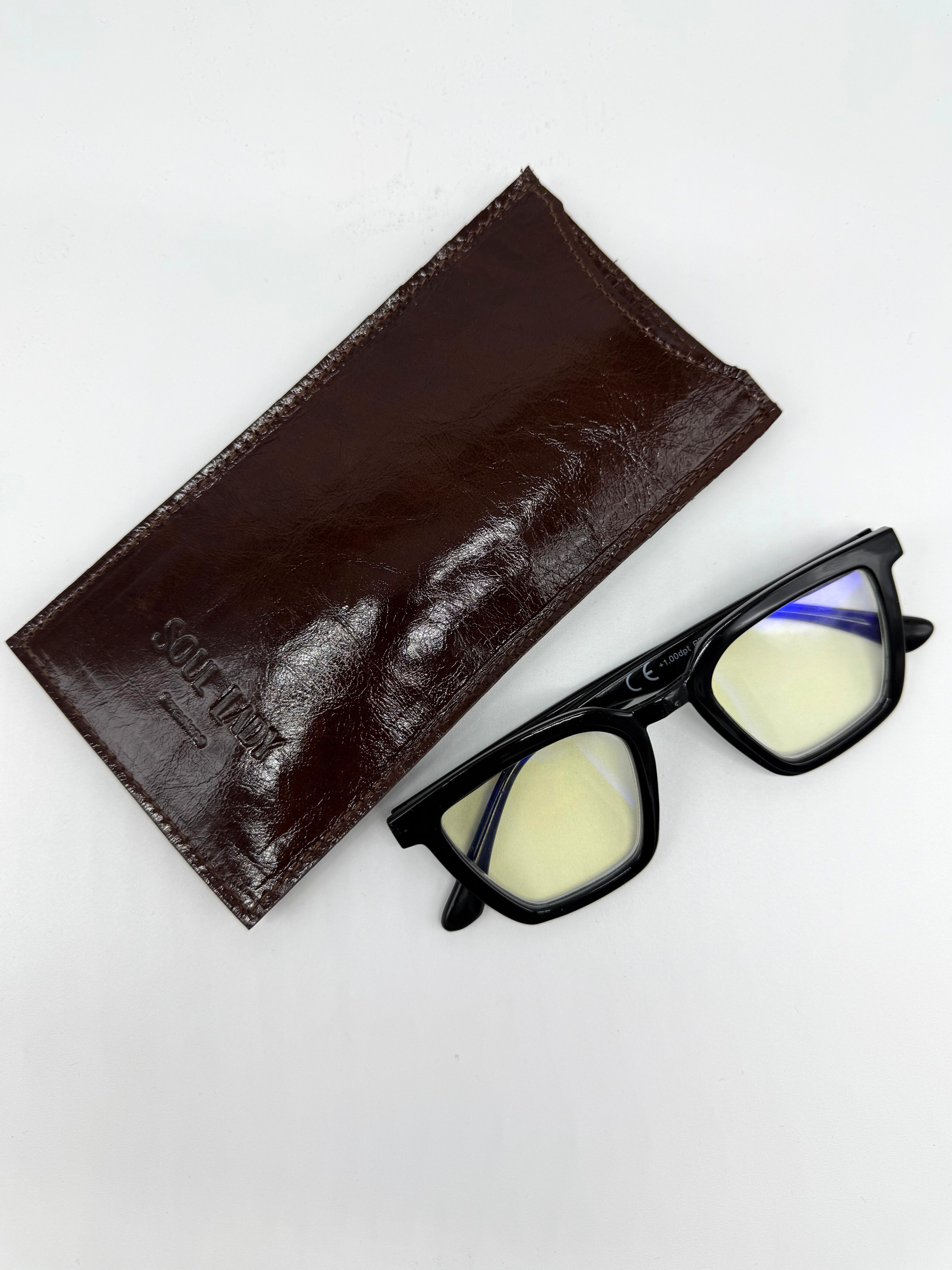 Funda Gafas Chocolate - Colección Brillante